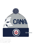 BRAMPTON CANADETTES - DELUXE STRIPED POM POM BEANIES