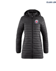 BRAMPTON CANADETTES - CLUB JACKET - LONG LADIES PARKA - BLACK