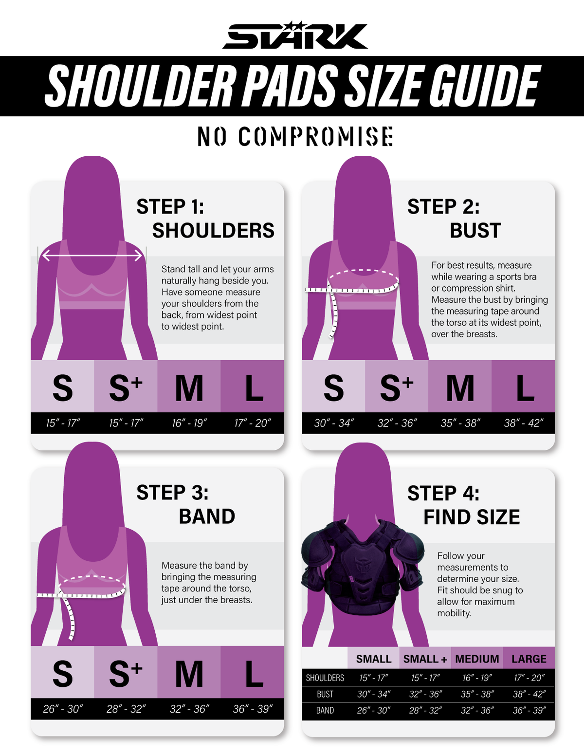 STÄRK MFG NC9 WOMEN'S HOCKEY SHOULDER PAD Stark Hockey